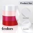 thumbnail image 2 of 4 Rolls Ribbon for Flower Bouquet Ribbon 1inch 25yard Pink Ribbon White Ribbon Red Ribbon Hot Pink Ribbon for Gift Wrapping Ribbons for Crafts Teacher Ribbon Wedding Ribbon Hair Ribbons for Women, 2 of 7