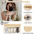 thumbnail image 3 of Bolsa de maquillaje Iqimott Boho Patch transparente impermeable para mujer, 3 of 7