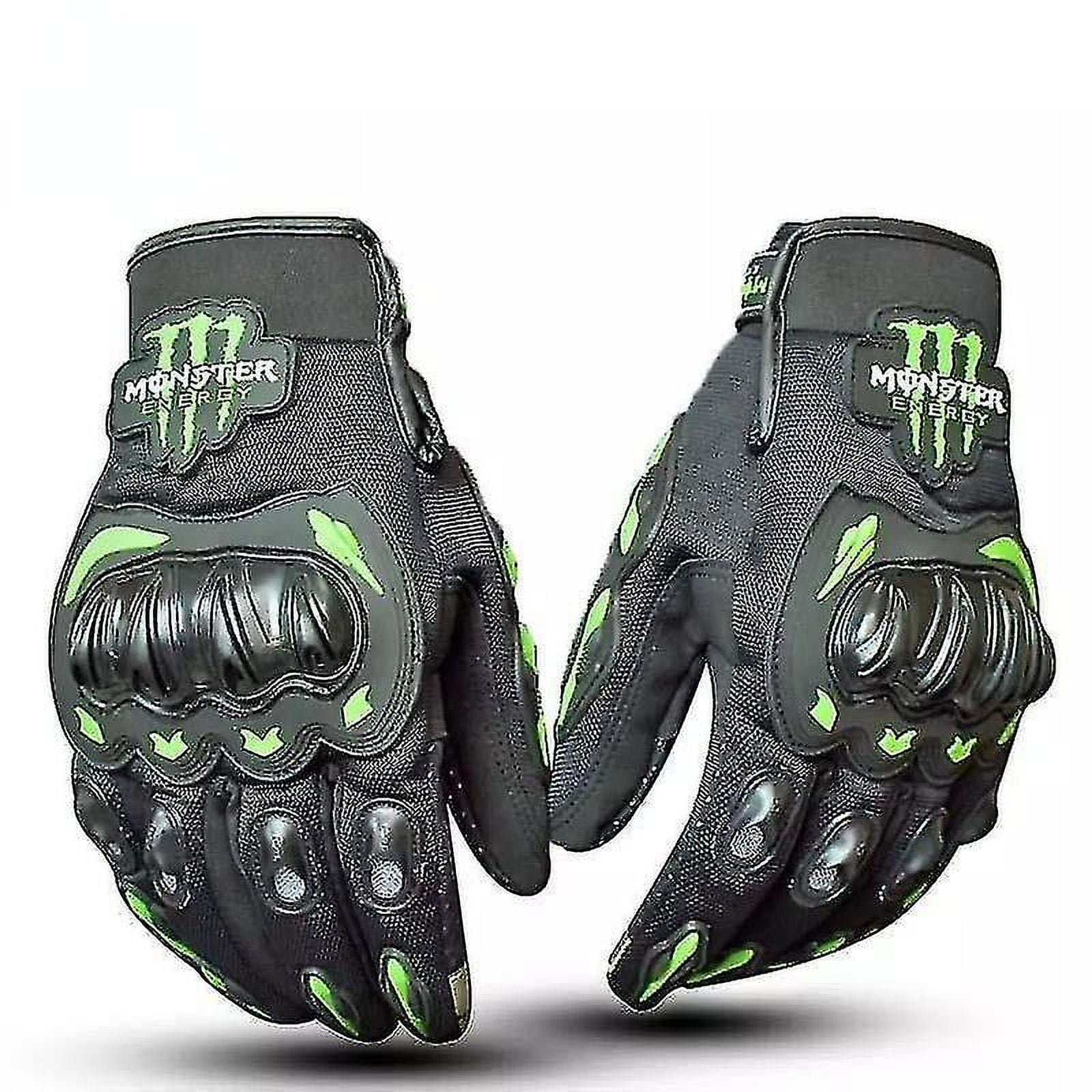 Monster Energy Breathable Motorcycle Full Finger Gloves Off road Racing Motorcycle Riding Glovessebneei Walmart
