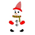 thumbnail image 2 of koolsoo Snowman Refrigerator Sticker Expression Waterproof Window Clings CT002, 2 of 9