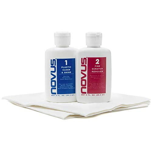 NOVUS-PK2-2 | Plastic Clean & Shine Fine Scratch Remover #2 Polish Mates Pack Ounce Bottles