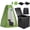 toilet with tent, variant on XXL Portable Toilet - 19.7"H Adjustable Foldable Camping Toilet, Luggable Loo with Lid, Strap,Toilet Bag for Camping, Hiking, Travel and Car