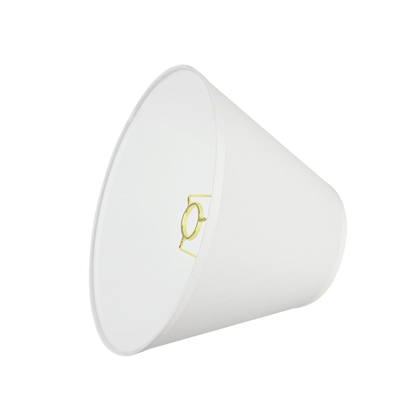 Aspen Creative 58880 Transitional Hardback Empire Shape UNO Construction Lamp Shade in White, 12" wide (6" x 12" x 9")