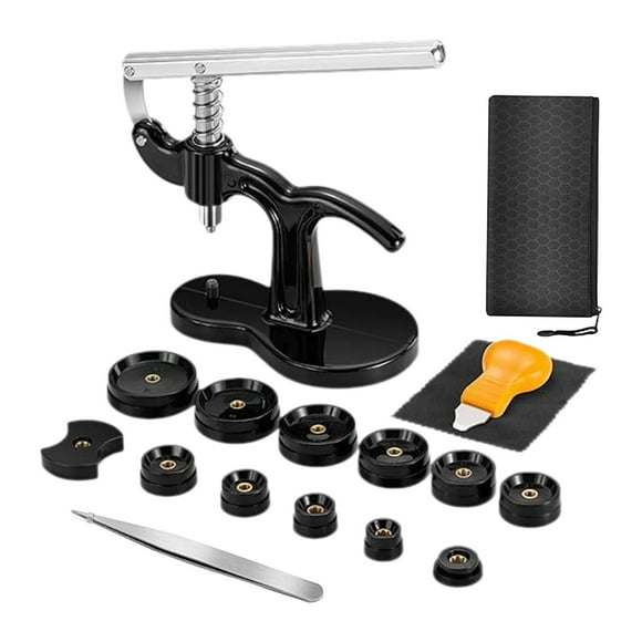 Juego de herramientas para prensar relojes, kit de reparación de herramientas para prensar relojes, prensador de relojes ligero para relojero con