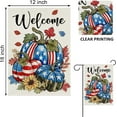 thumbnail image 2 of Welcome Fall Memorial Day Pumpkin Decorative Garden Flag, Autumn Veterans Day America Yard Outside Decorations, American USA 4th of July Patriotic Thanksgiving Outdoor Small Home Decor 12.5x18, 2 of 6
