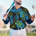 thumbnail image 6 of Balery Play Game Baseball Jersey for Men Casual Button Down Shirts Short Sleeve Active Team Sports Uniform-Large, 6 of 9