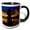 Black/White, variant on 3drose, Ca, Santa Barbara, Mission Santa Barbara - Us05 Wbi1041 - Walter Bibikow, 11oz Mug