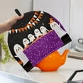 thumbnail image 2 of ZUXONGSY Halloween Party Teapot Insulation Cover Thick Teapot Cosy with Hanging Ring Fit Tea Breakfast Warmer Cover Ghost Teapot Protective Stain Resistant Halloween Decor, 2 of 7