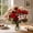 A, variant on VANLOFE 24 Piece Artificial Christmas Flowers, Poinsettia and Breath Set, Red and White Floral Arranging for a Christmas Gift and Holiday Centerpiece, Plastic Blooms with Berry Details