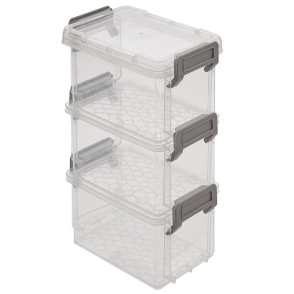 Simplify 4-Pack 12oz Stackable Storage Box Set with Lid