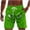 #03 Green, variant on Funny Swim Shorts Men 2026 Quick Dry Novelty Swimming Trunks Face Printed Elastic Waist Board Shorts with Pockets and Drawstring Beach Surfing Boardshorts Summer Casual Short Pants Swimwear