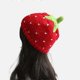 thumbnail image 2 of Women Strawberry Crochet Hats Demon Beanies Cute Hat Grunge Emo Slouchy Warm Knitted Hats, 2 of 5