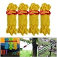 thumbnail image 4 of S SERENABLE 4pcs Reflective Guyline Tent Gazebo Rope Cord Fastener Tensioner Outdoor Camping Yellow, 4 of 9