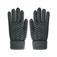 thumbnail image 4 of yuehao household tools warm outdoor winter knit gloves gloves velvet gloves women's gloves dark gray, 4 of 5