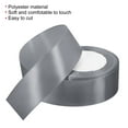 thumbnail image 3 of Unique Bargains 1.5" Wide 24 Yards Satin Ribbon Single Side Craft Roll Wrap Decoration Gray, 3 of 6