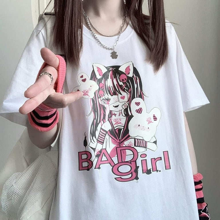 Kawaii Aesthetic printed T-shirt  Harajuku outfits, Pastel goth
