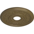 thumbnail image 3 of Ekena Millwork 16 1/8"OD x 3 1/2"ID x 7/8"P Genevieve Ceiling Medallion (Fits Canopies up to 3 1/2"), Hand-Painted Mississippi Mud, 3 of 6