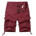 thumbnail image 1 of Men's Plus Size Cargo Shorts Summer Outdoor Sports 5 Pocket Mid Length Shorts For Hiking And Work, 1 of 5