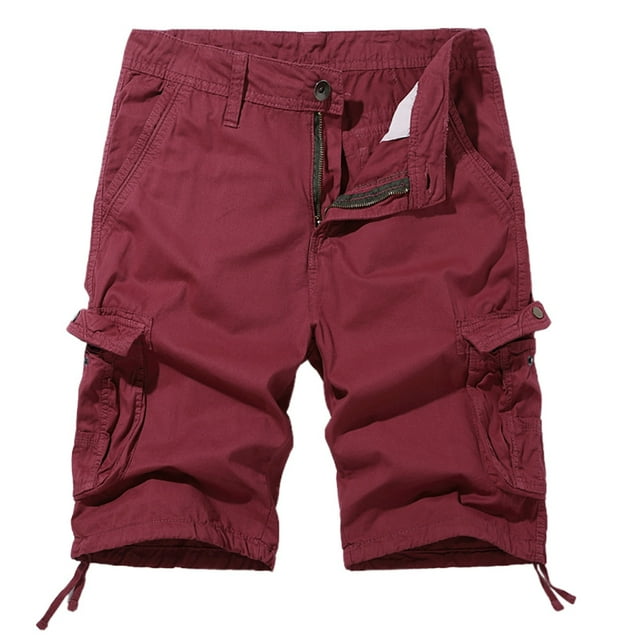 Men's Plus Size Cargo Shorts Summer Outdoor Sports 5 Pocket Mid Length Shorts For Hiking And Work