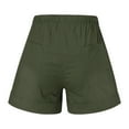 thumbnail image 6 of 2025 Clearance! Clearance under $5 JINMGG Shorts for Women Clearance $5 Womens Comfy Drawstring Splice Casual Elastic Waist Pocketed Loose Shorts Pants Green XXXL, 6 of 7