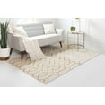 thumbnail image 4 of Marilyn Monroe Glam Collection Area Rug - Trellis (3' 1" x 5' 3" Rectangle White Gold/Gold), 4 of 9