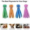 thumbnail image 4 of Octopus No Stuffing Dog Toy, Anti Anxiety Dog Squeaky Chew Toys, No Stuffing Plush Puppy Teething Chew Toys Dog Birthday Christmas Toys, Durable Interactive Dog Toys for Small Medium Dogs (2 Pack), 4 of 7