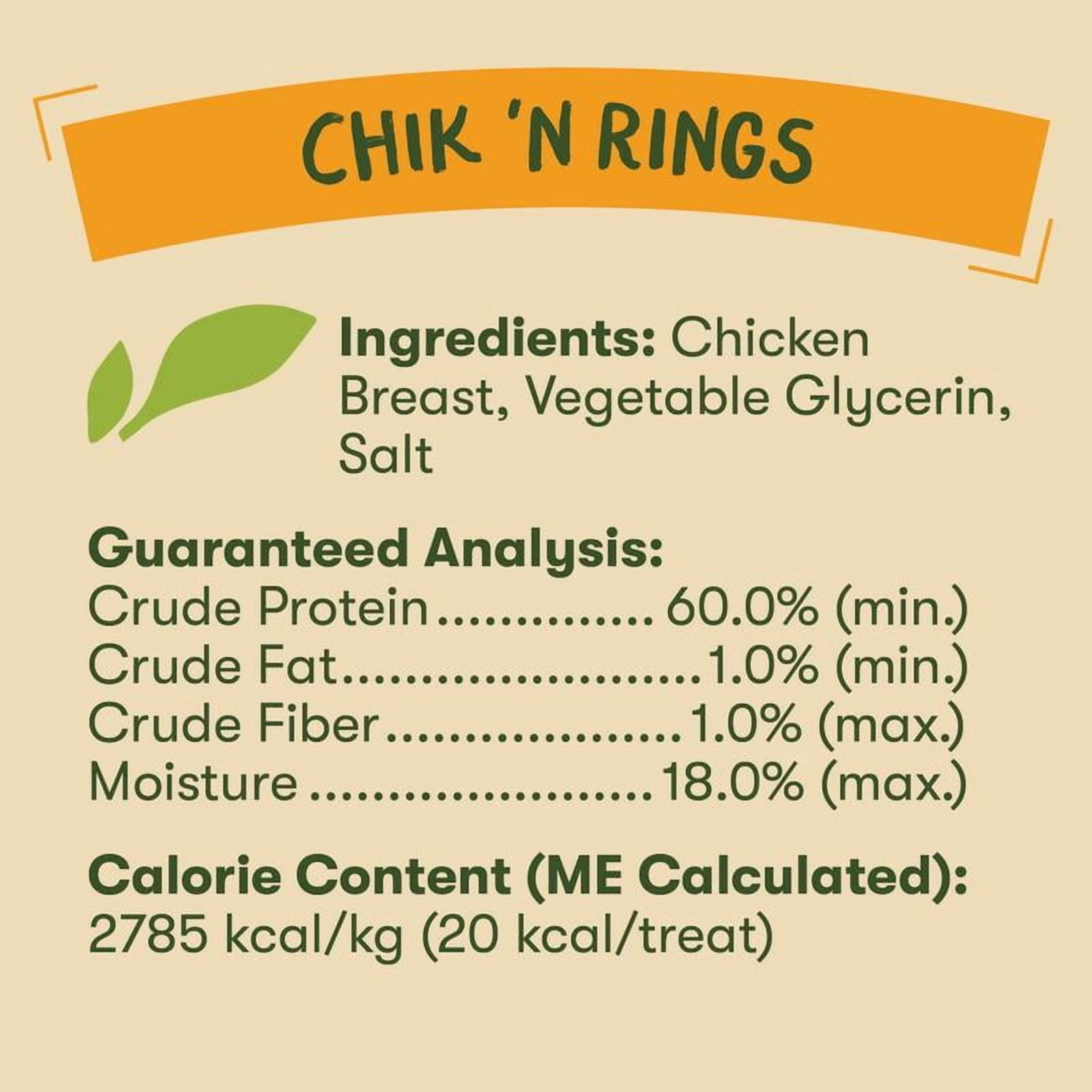 Pet 'n Shape Chik 'n Rings – Natural Chicken Breast Jerky Dog Treats, 2 Pound