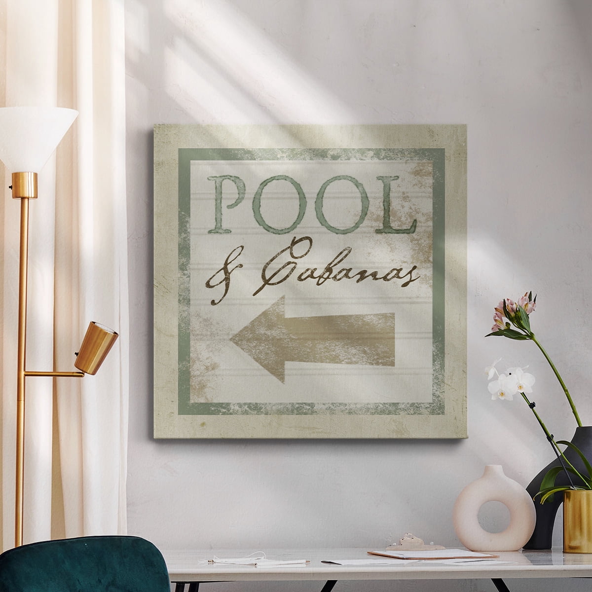 Wexford Home Beach Sign X-Premium Gallery Wrapped Canvas, 32" x 32" - Ready to Hang