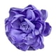 thumbnail image 5 of Broche de flores de tela para mujer, elegante accesorio para el cabello, flor de rosa de tela satinada Violeta, 5 of 9
