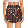 thumbnail image 2 of Lsque coffee mug cup Printed Women's Running Shorts with Liner Pockets,Elastic Quick Dry Workout Athletic Gym Yoga Shorts,Womens High Waist Shorts-Large, 2 of 9