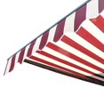 thumbnail image 4 of ALEKO Parasol Demi-Cassette Auvent Patio Rétractable 12x10 ft Multi-Rayures Couleur Rouge, 4 of 6