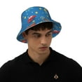 thumbnail image 4 of Honeii Cartoon Animals 1 for Unisex Bucket Hat Waterproof Rain Hat Reversible Shiny Rave Bucket Hat for Concert Festival Boonie Cap, 4 of 6