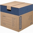 thumbnail image 6 of Medium Moving Box 8-Pack with Reinforced Handles Tape-Free Assembly and Attached Lid 18-in x 15-in x 14-in, 6 of 7