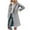 Gray, variant on TAGOLD Womens Coats,Woman Winter Casual Solid Turndown Keep Warm Single-breasted Windbreaker Coat Anoraks