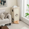 thumbnail image 2 of Costway 4-Story Cat House 39'' Cat Condo with Scratching Posts & 4 Soft Plush Cushions Natural, 2 of 11
