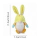 thumbnail image 2 of Muñeca decorativa de lana de pascua con bonito conejo sin rostro, 2 unidades, 2 of 3