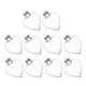 thumbnail image 2 of 10 adornos transparentes en forma de corazón para árbol de Navidad, corazones de plástico rellenables para manualidades, bolas colgantes transparentes para decoración navideña., 2 of 8