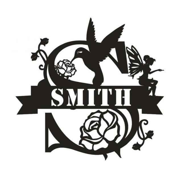Signo de de apellido personalizado Signo de nombre de familia para aniversario Arte de pared al aire libre Puerta de entrada Pareja - S Sunnimix Signo de nombre familiar