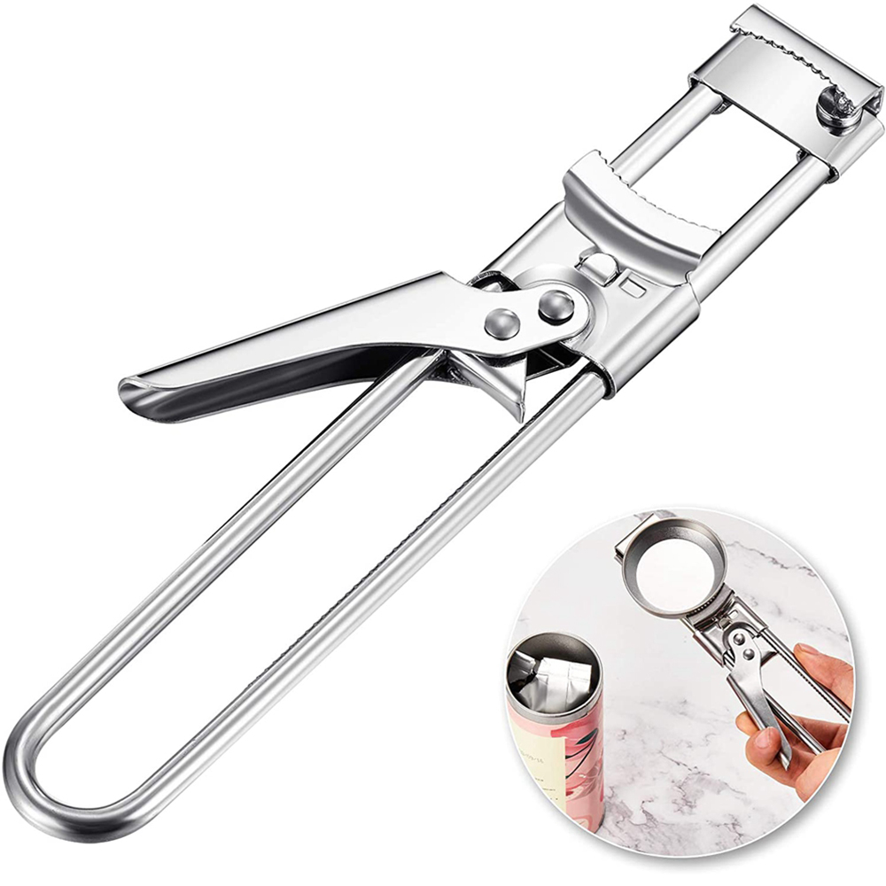 Adjustable Multifunctional Stainless Steel Can Opener Jar Lid Gripper Kitchen