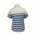 thumbnail image 4 of hotojiny Womens Golf Shirts Short Sleeve Quarter Zip Summer Tops Fashion Striped Casual Collared Tennis Activewear, 4 of 5