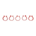thumbnail image 4 of Poultry Buckle Feet Ring, Poultry Feet Ring Writable Durable Reusable Easy To Clean  For Duck Red, 4 of 8