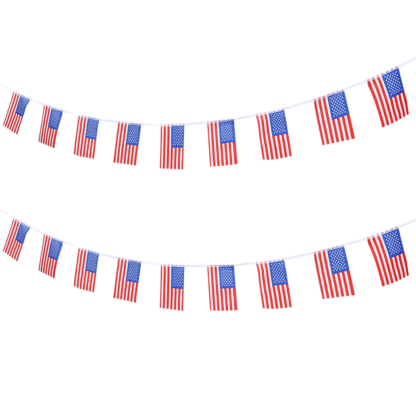 NICERIO Assorted Color Banner String Flags Hanging Celebration Bunting for National Day Decorations