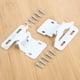 thumbnail image 2 of 2 unids acero auto cierre cocina gabinete de la cocina bisagras superposición muebles alacena puerta bisagra muebles hardware blanco w / tornillos, 2 of 6
