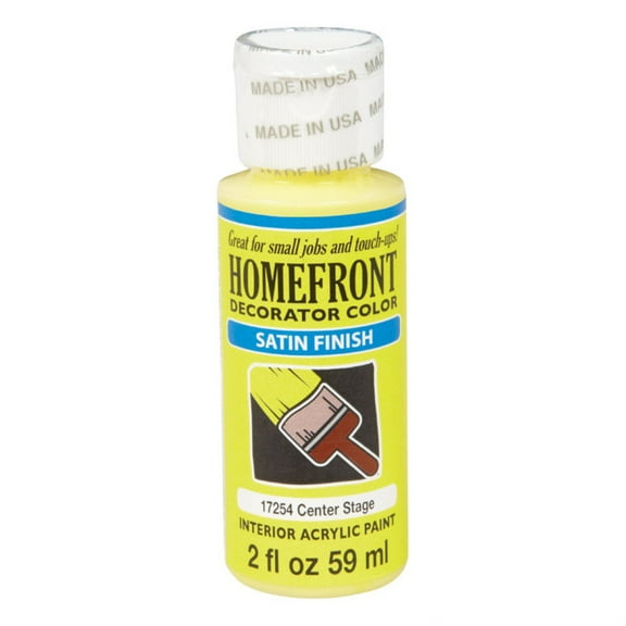 Homefront 17254 2 oz Center Stage Satin Decorator Color Acrylic Paint - pack of 3