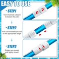 thumbnail image 3 of 4 Pcs Pool Telescopic Pole White External Cam Pool Pole Parts, 3 of 5