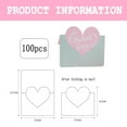 thumbnail image 2 of 100Pcs Mother's Day Heart Greeting Cards Foldable Love Heart Greeting Cards - 7cm x 9cm, 2 of 6