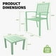 thumbnail image 2 of Conjunto de Comedor Moderno para jardín, Compuesto por 1 Mesa y 2 sillas, un Conjunto de Comedor Minimalista de Dos plazas Adecuado para comedores, Jardines o Balcones (Verde Claro)., 2 of 7