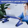 thumbnail image 3 of Harigal Computer Desk, Ergonomic, Vertical Computer Stand with Ventilation Holes, Blue, 3 of 6
