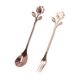 thumbnail image 4 of Spoon Fork Set, Elegant Style Dessert Spoon Comfortable Hand Feeling Attractive&nbsp;Decorative For Wedding For Home For Kitchen ANGGREK Otros, 4 of 8
