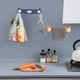 thumbnail image 5 of Yuarrent Soporte para bolsas de basura colgador de bolsas de basura montado en la pared, estante sin perforaciones para el hogar, oficina, baño, Cocina y Comedor Azul oscuro Yuarrent HA060047-02, 5 of 6